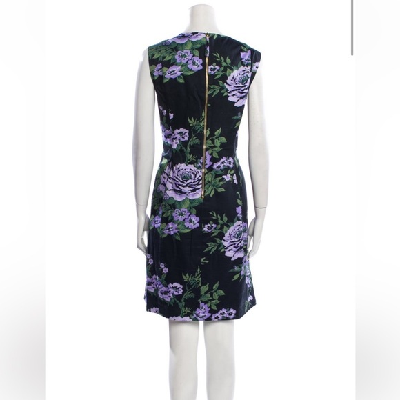 Carolina Herrera Italy Paneled Floral Print Mini Dress Excellent $1,890. Size 2 - Picture 4 of 11